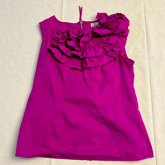 Worthington Tops - Pink zip up blouse